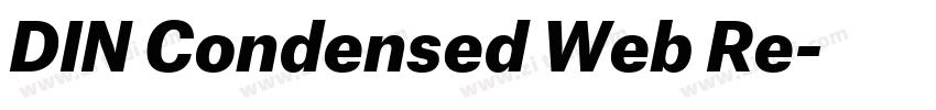 DIN Condensed Web Re字体转换